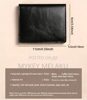 Card Wallet (የቆዳ ካርድ መያዣ ቀጭን፣ ዘመናዊ እና ውብ)