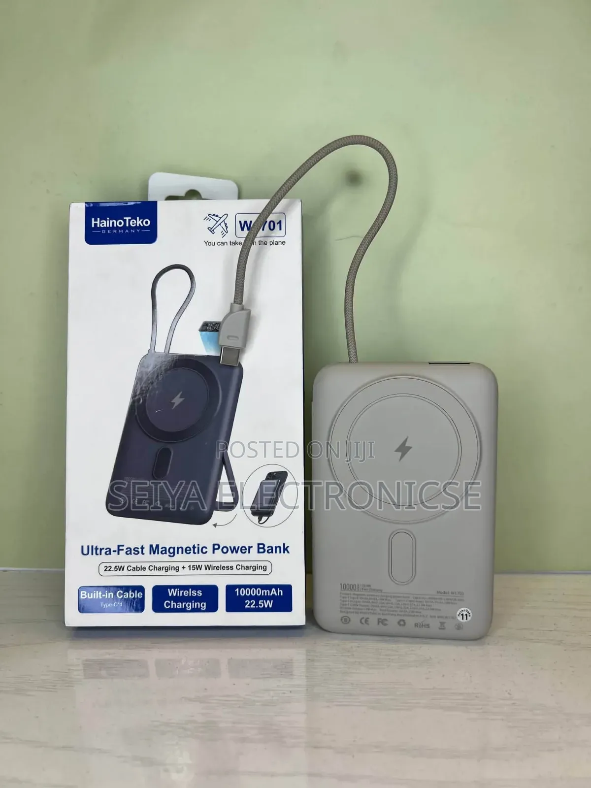 Haino Teko 10,000mAh Magnetic Power Bank – 22.5W Fast Charge