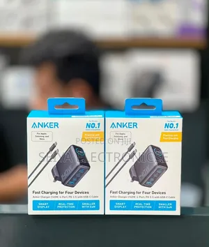 Anker 140W 4-Port GaN Fast Charger With Smart Display – Original Box