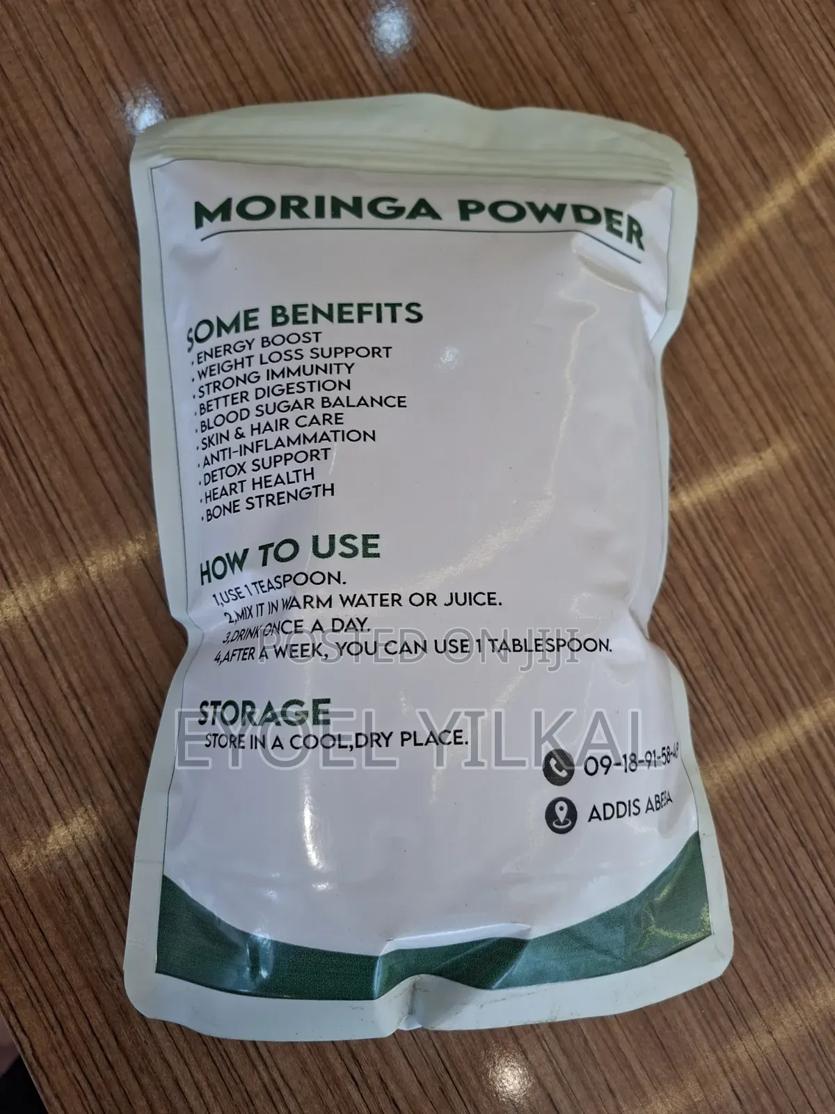 Nigus Moringa Powder 1 KG | 100% Natural Moringa Leaf Powder