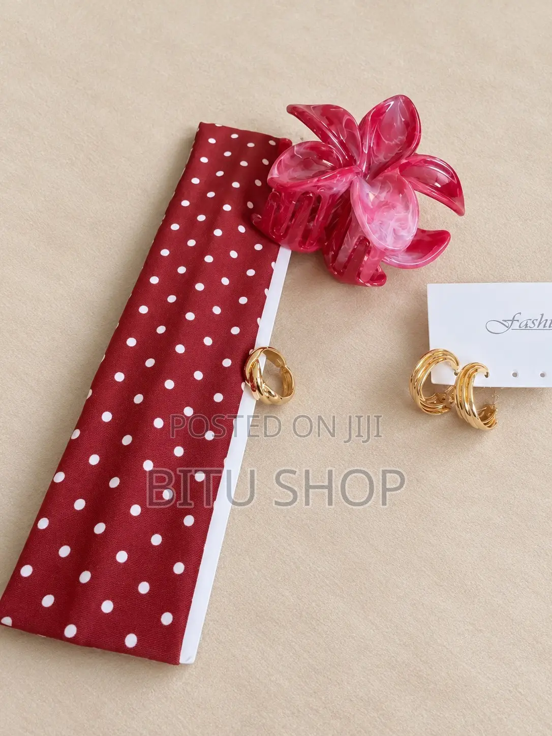 Set Clawclip,headband, Earing and Ring