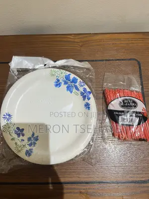 Disposable Plates, Forks, Knives, and Accessory