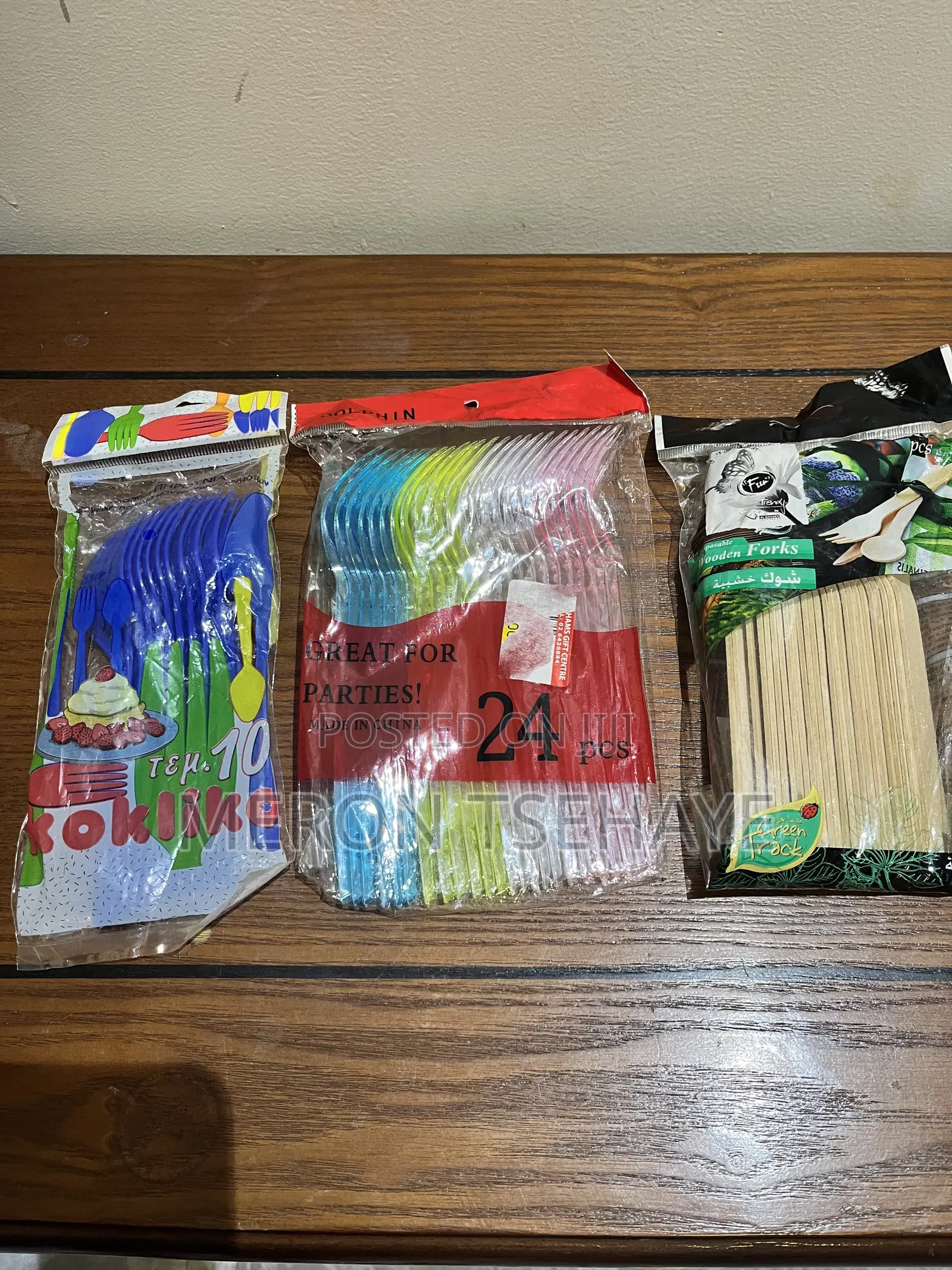 Disposable Plates, Forks, Knives, and Accessory