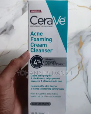 CeraVe Acne Foaming Cream Cleanser – Acne Treatment Cleanser 150ml