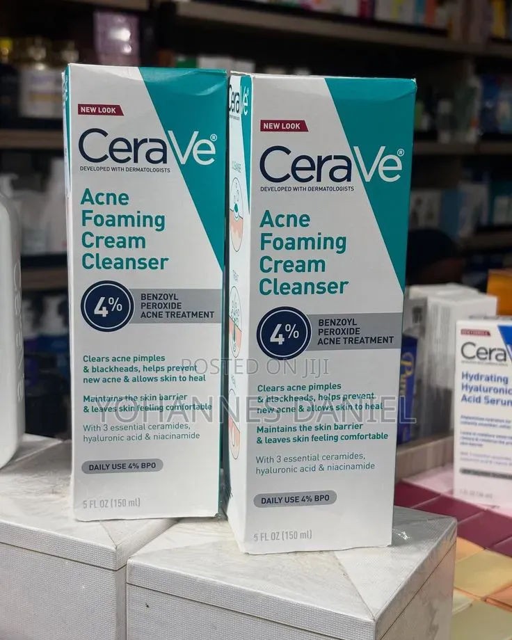 CeraVe Acne Foaming Cream Cleanser – Face Wash for Acne-Prone Skin