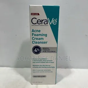 CeraVe Acne Foaming Cream Cleanser – Pimples & Blackheads Cleanser