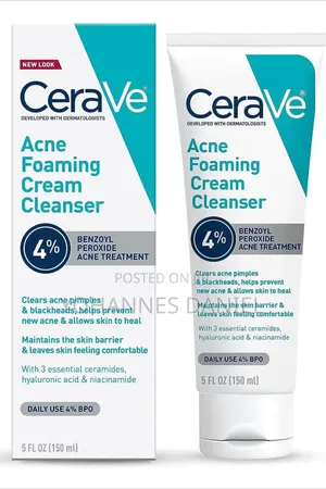 CeraVe Acne Foaming Cream Cleanser – Facial Wash for Oily Skin