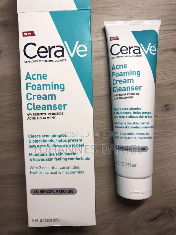 CeraVe Acne Foaming Cream Cleanser – Blemish Control Cleanser