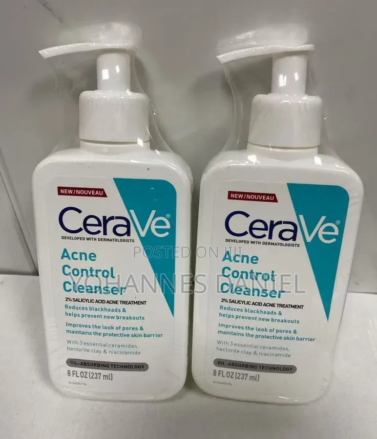 CeraVe Acne Control Cleanser – Acne & Pimple Face Wash