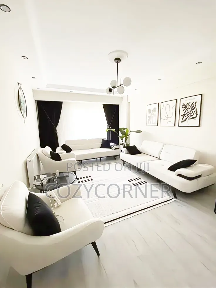 Premium Leather Sofa Set With Unique Perspectives. ሶፋ