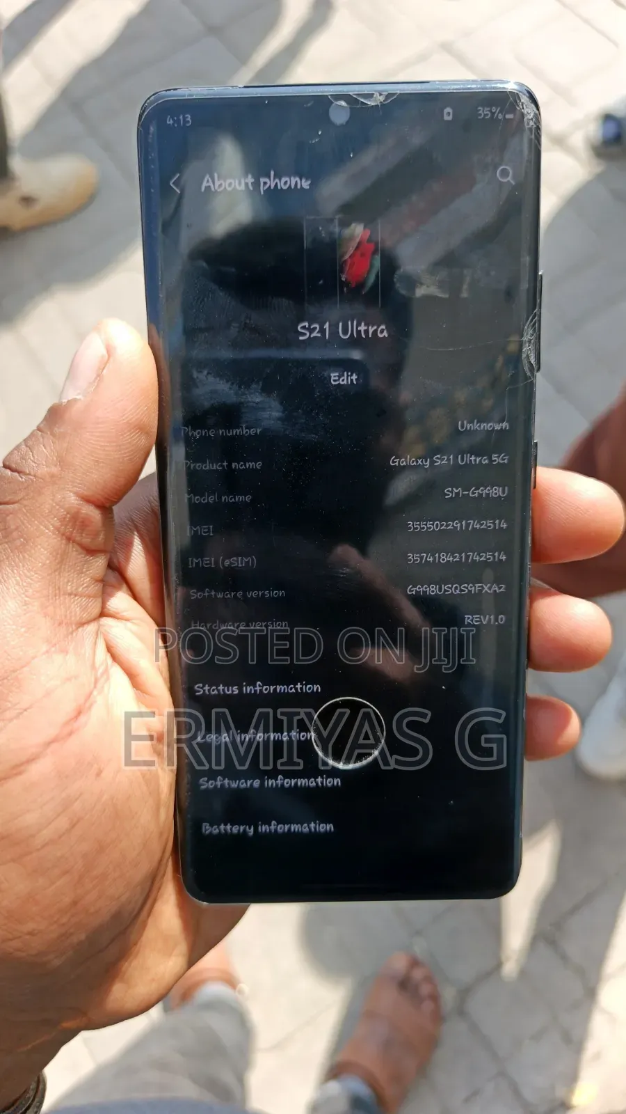 Samsung Galaxy S21 Ultra 5G 128 GB Black