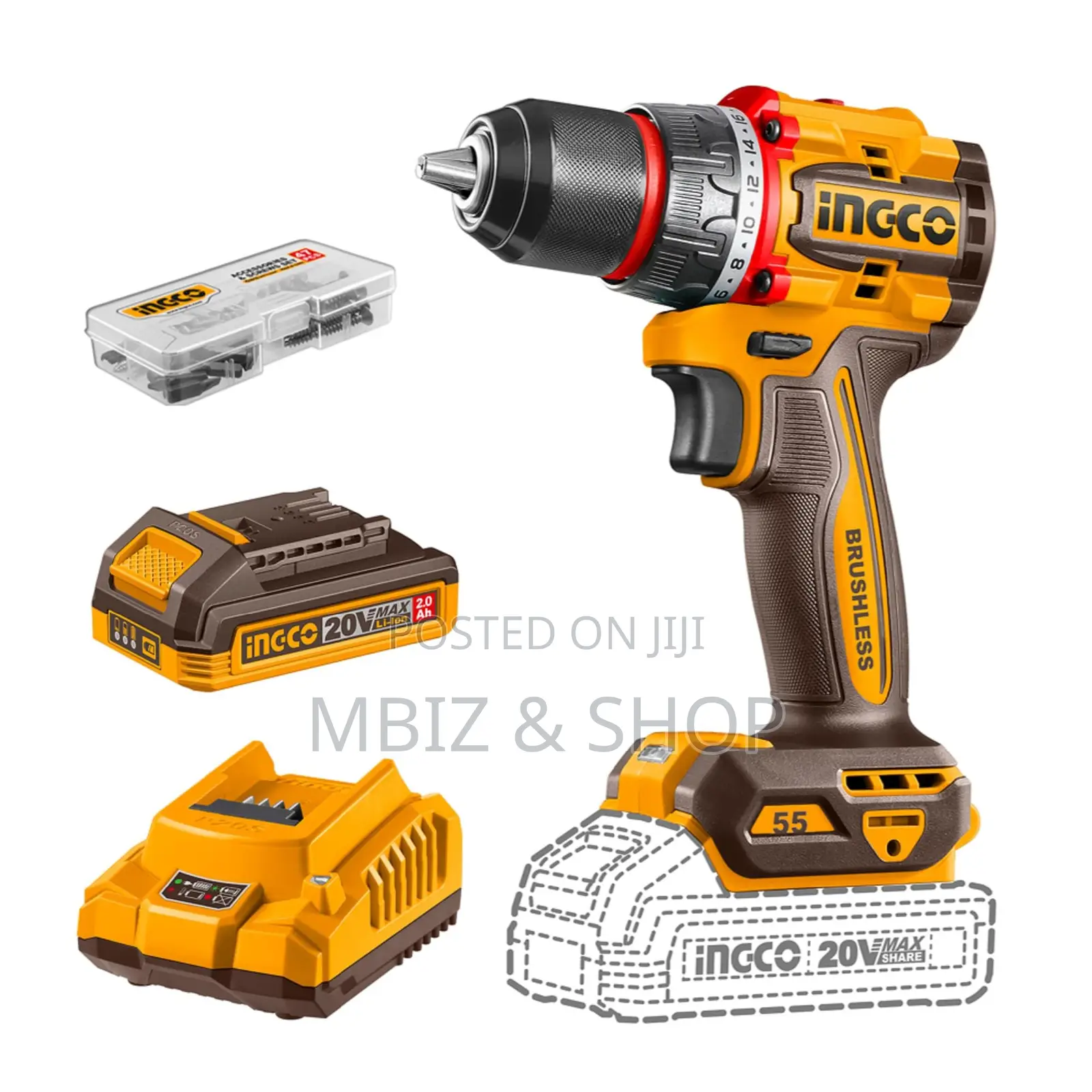 Ing 20v Brushless Drill Sets