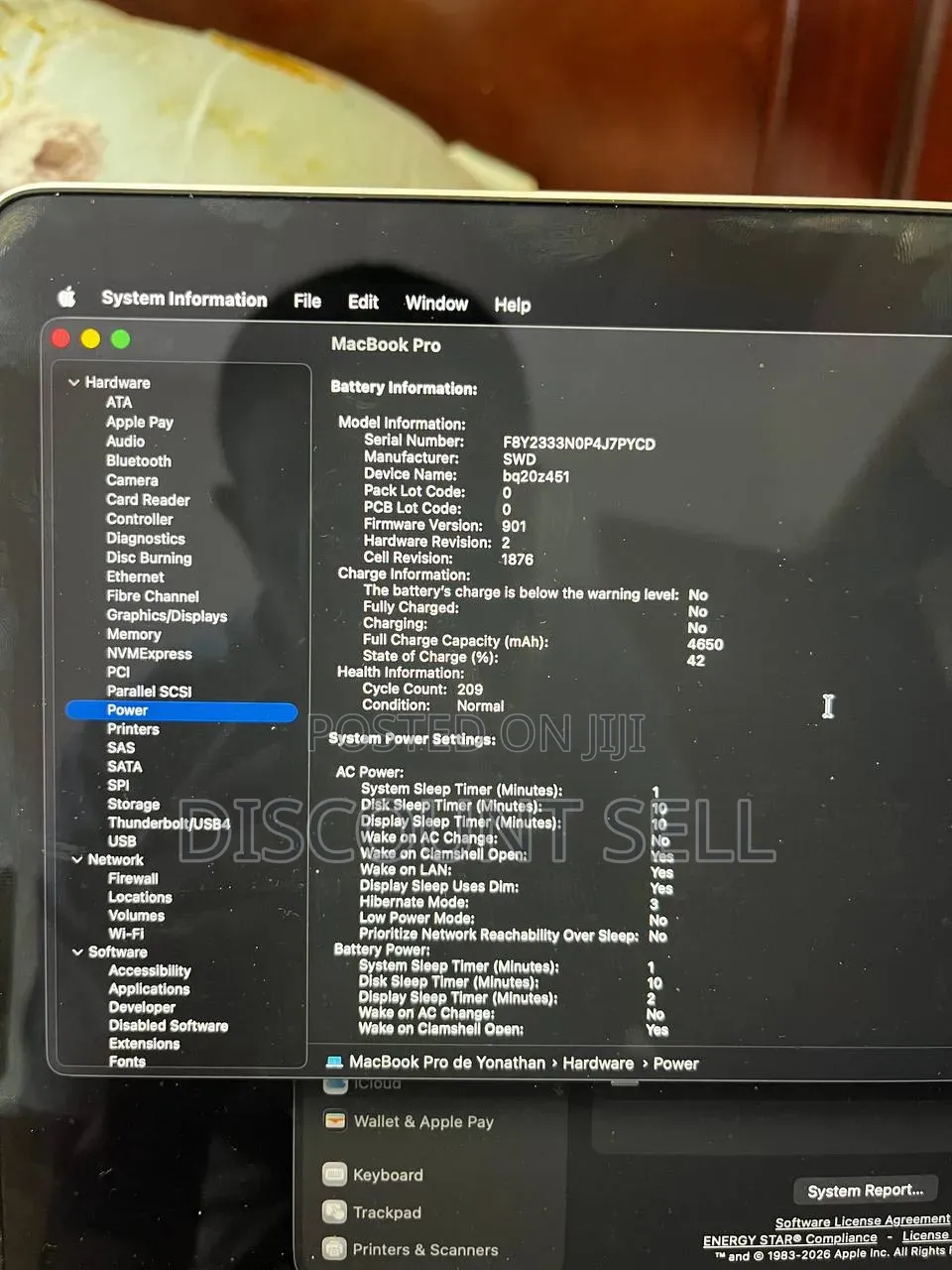 Laptop Apple MacBook Pro 2020 16GB Intel Core i5 SSD 1T
