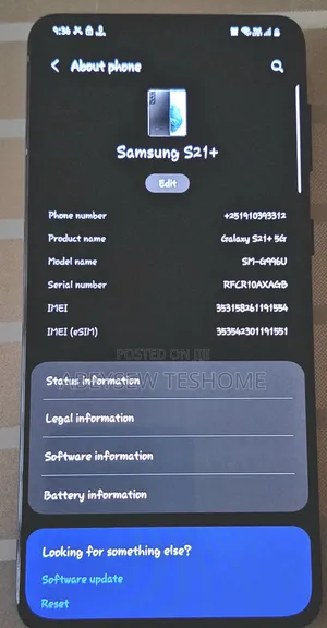 Samsung Galaxy S21+ 5G 128 GB Black