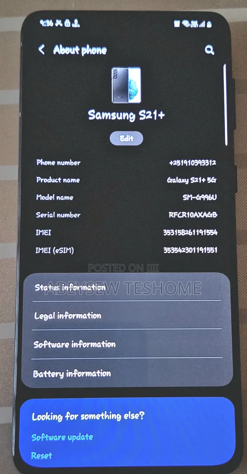 Samsung Galaxy S21+ 5G 128 GB Black