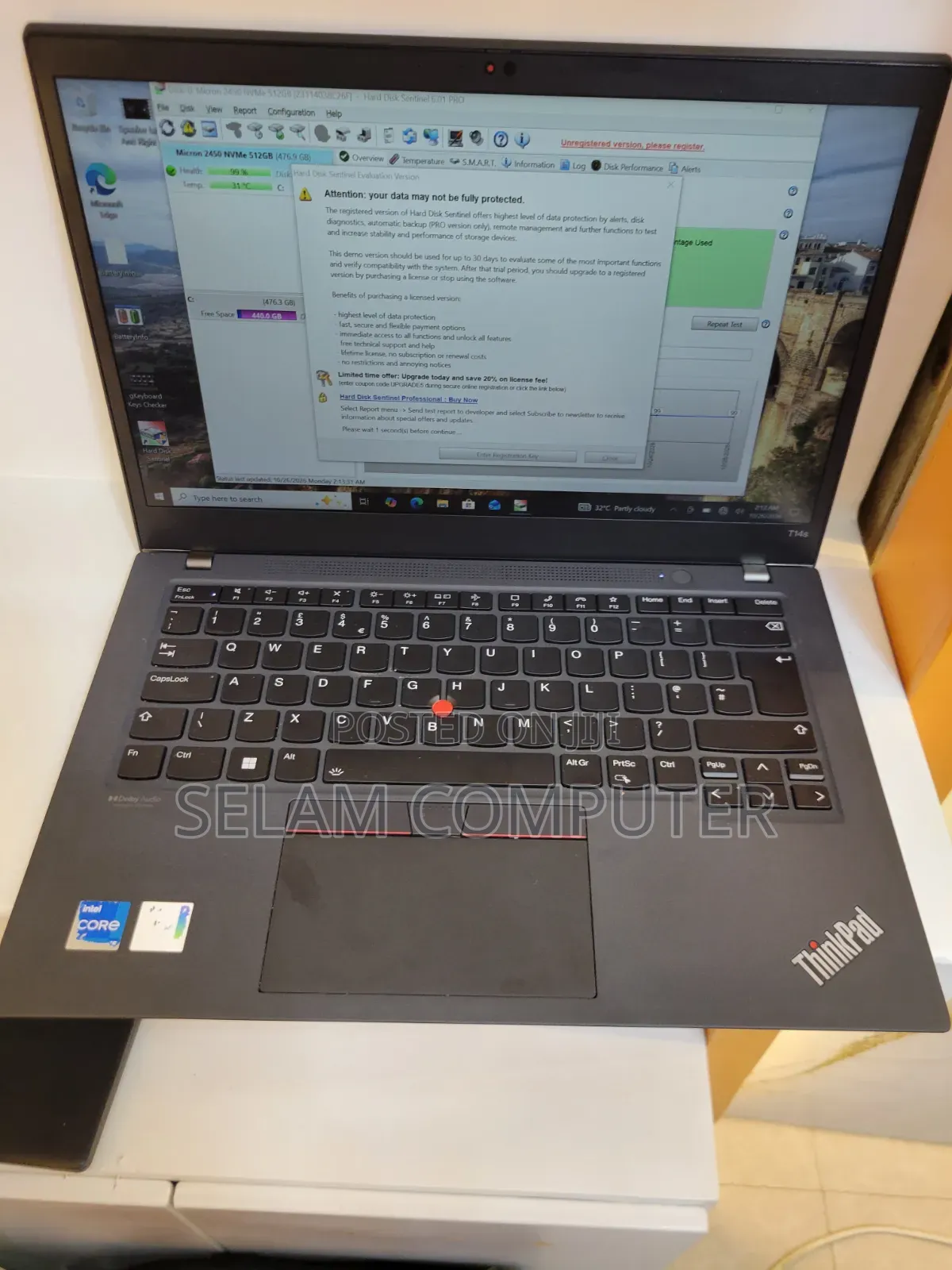 New Laptop Lenovo ThinkPad T14s Gen 1 16GB Intel Core i5 SSD 512GB