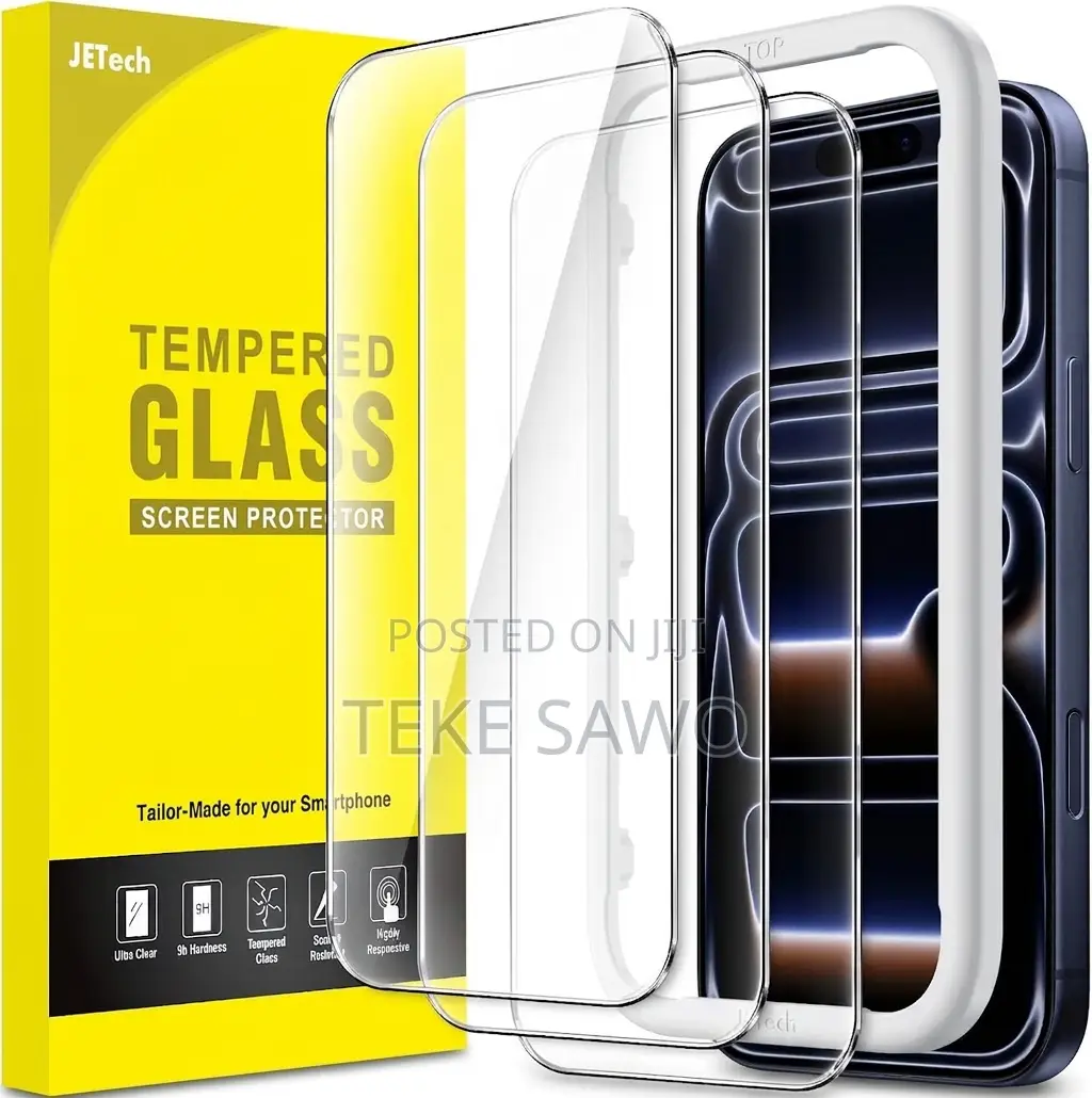 JETech Screen Protector for iPhone 18 Pro/17 Pro, 3-Pack