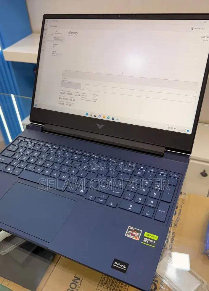 New Laptop HP Victus 16 16GB AMD Ryzen 7 SSD 512GB