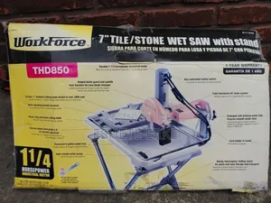 WorkForce THD850 7" Wet Tile and Stone Saw With Stand
