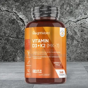 Vitamin D3 + (Mk7)4000iu by 125mcg ( 365 Tablets)