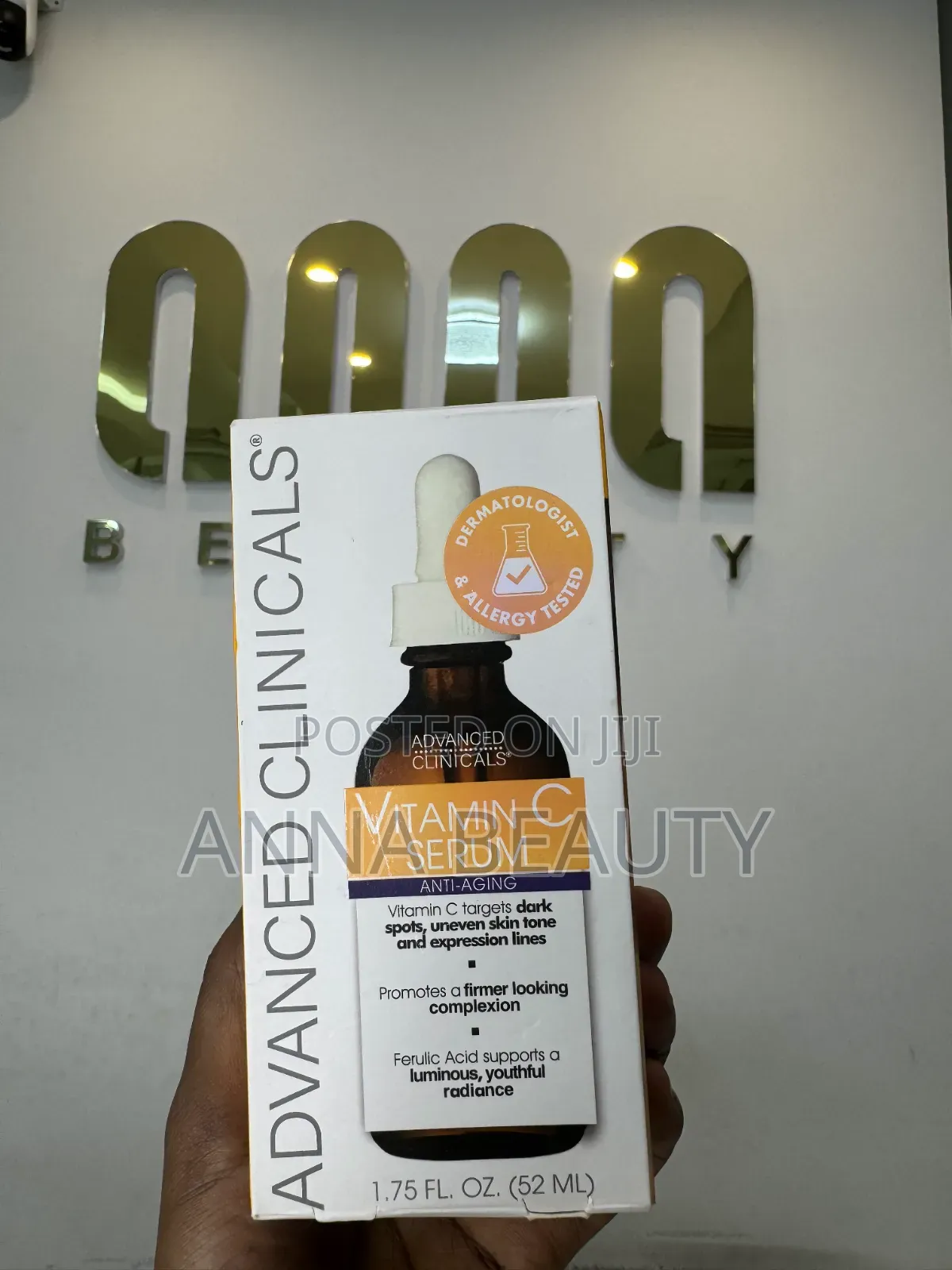 Advanced Clinicals Anti-Aging Brightening Face Serum (52ml)
