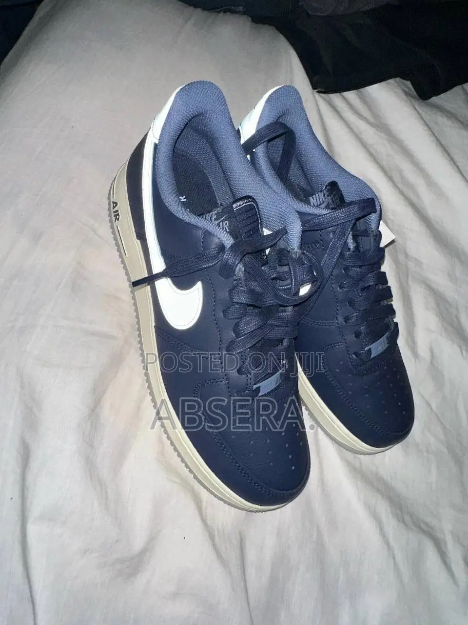 Nike Air Force 1 '07 Low Men's Sneakers – Black/Grey With Cream Sole