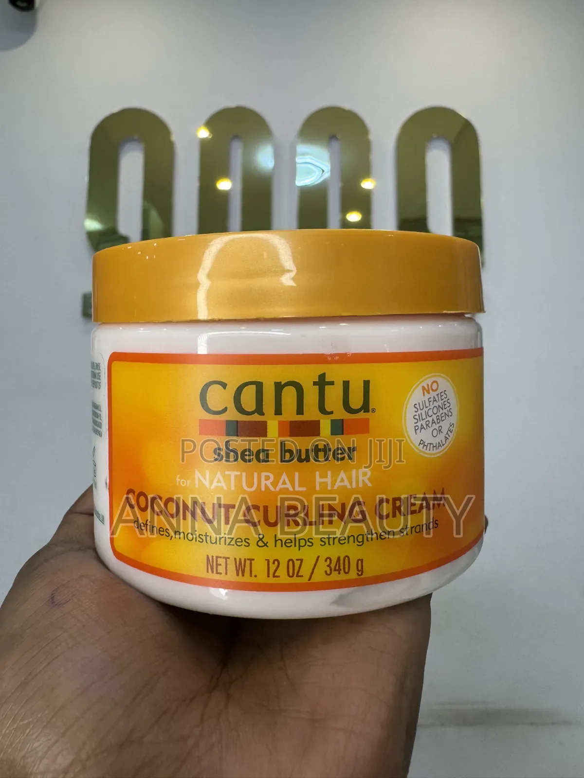 Cantu Natural Hair Curling Cream - Paraben & Silicone Free