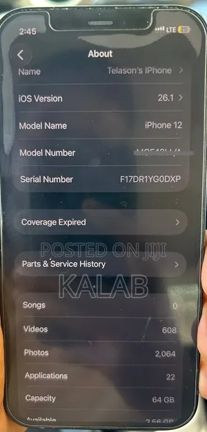 Apple iPhone 12 64 GB Black