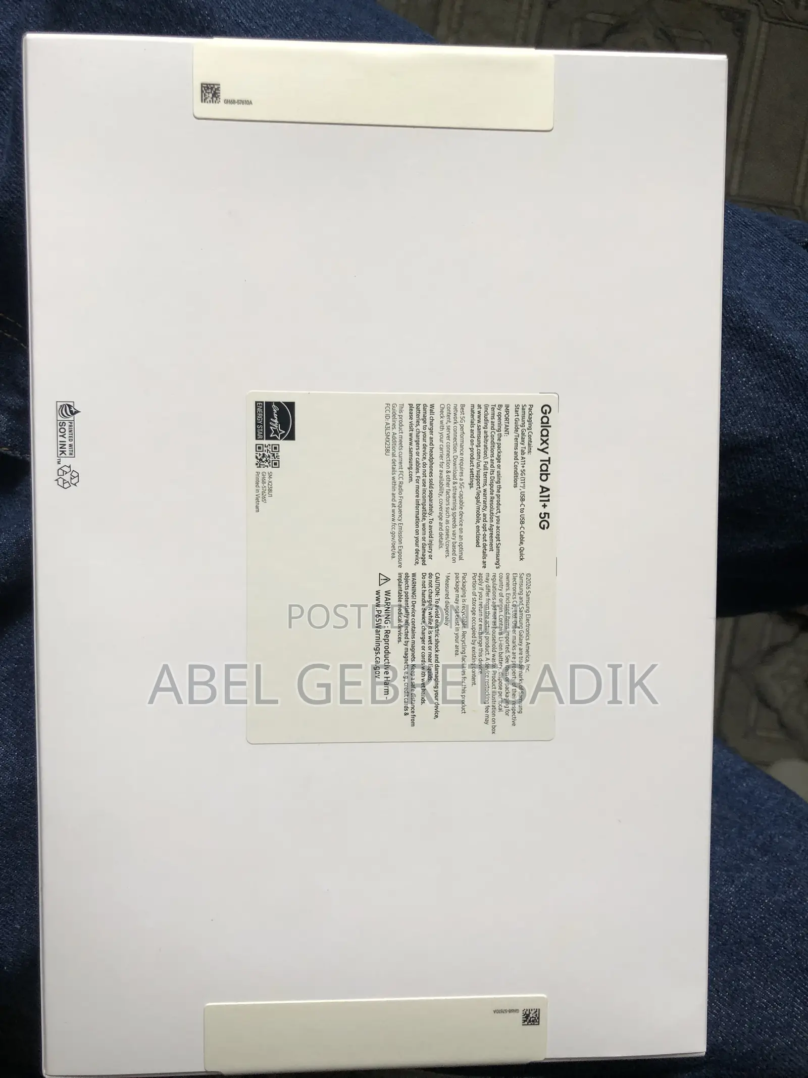 New Samsung Galaxy Tab A11 128 GB Black