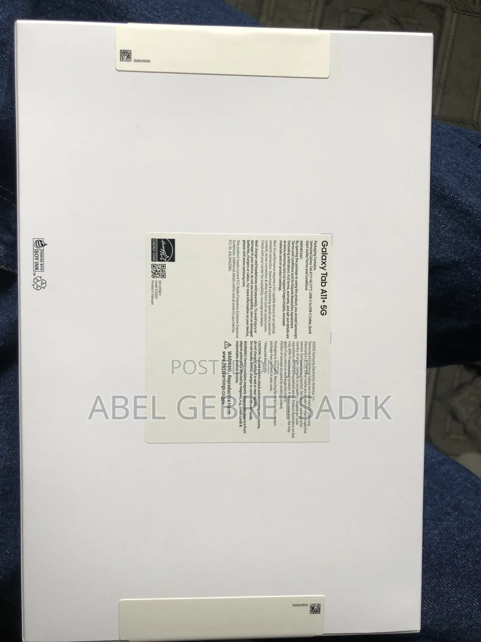 New Samsung Galaxy Tab A11 128 GB Black