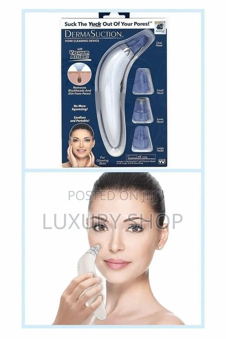 ፅድት ፍክት ያለ ፊት አንዲኖሮት የሚረዳ ማሽን DermaSuction Facial Pore Cleaner
