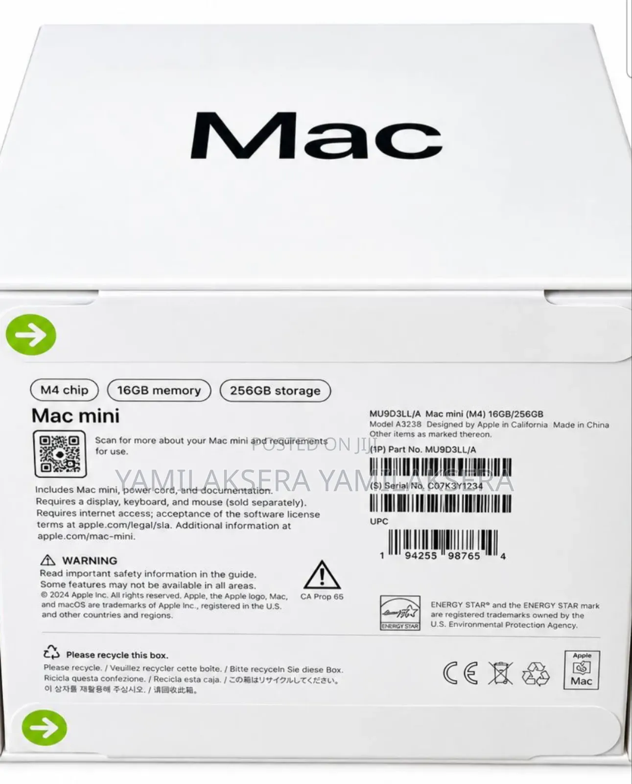 New Desktop Computer Apple Mac Mini 16GB SSD 256GB