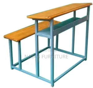 Students School Chair Combined Desk Three Sites Metal RHs and Wooden