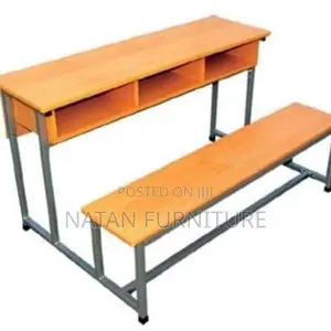 Students School Chair Combined Desk Three Sites Metal RHs and Wooden