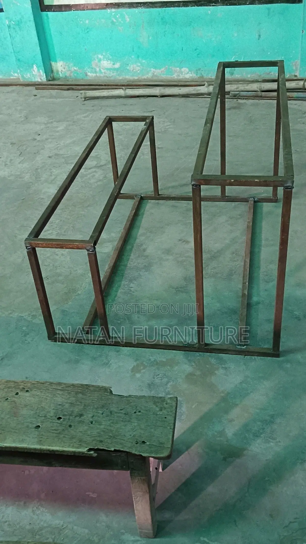 Students School Chair Combined Desk Three Sites Metal RHs and Wooden