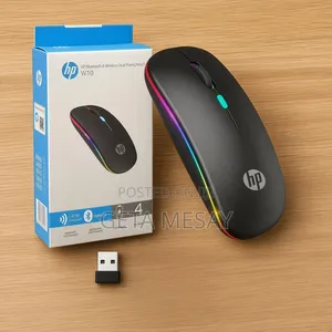 HP W10 Bluetooth እና 2.4GHz ሪቻርጀብል ዋየርለስ ቻርጂንግ ማውስ – ጌታ ቴክ