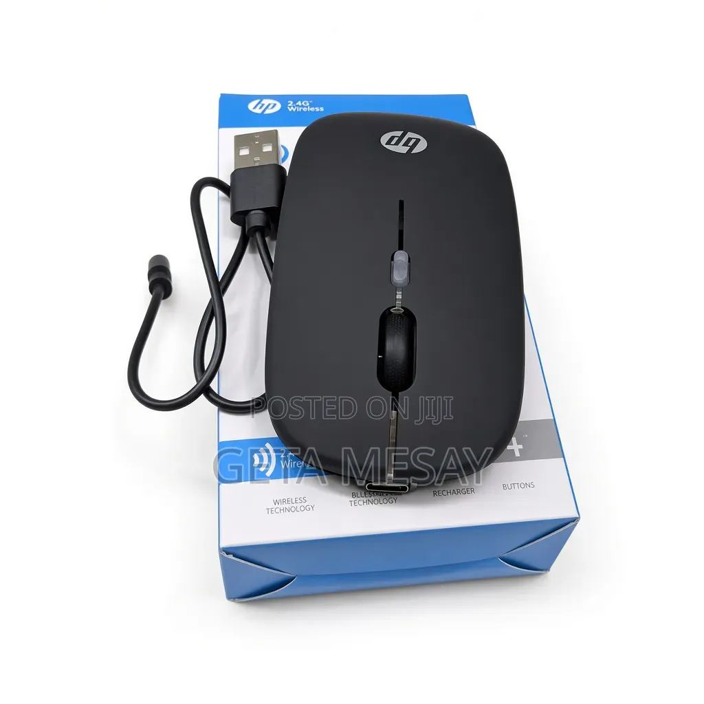 HP W10 Bluetooth እና 2.4GHz ሪቻርጀብል ዋየርለስ ቻርጂንግ ማውስ – ጌታ ቴክ