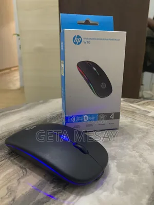HP W10 Bluetooth እና 2.4GHz ሪቻርጀብል ዋየርለስ ቻርጂንግ ማውስ – ጌታ ቴክ