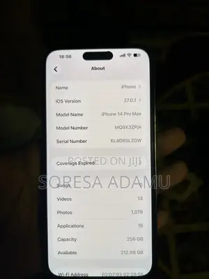Apple iPhone 14 Pro Max 256 GB Purple