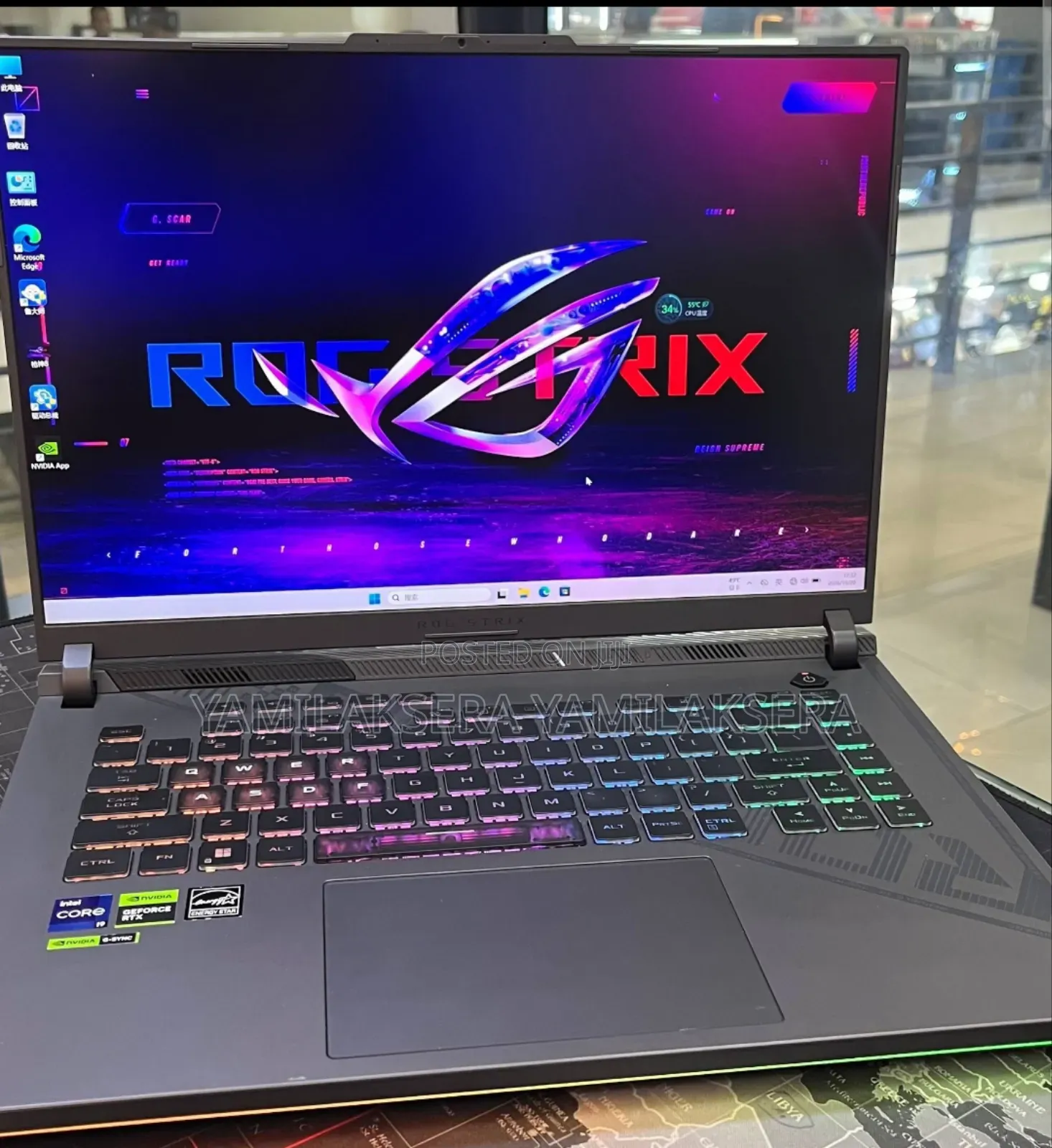 New Laptop Asus ROG Strix G16 G614 16GB Intel Core i9 SSD 1T