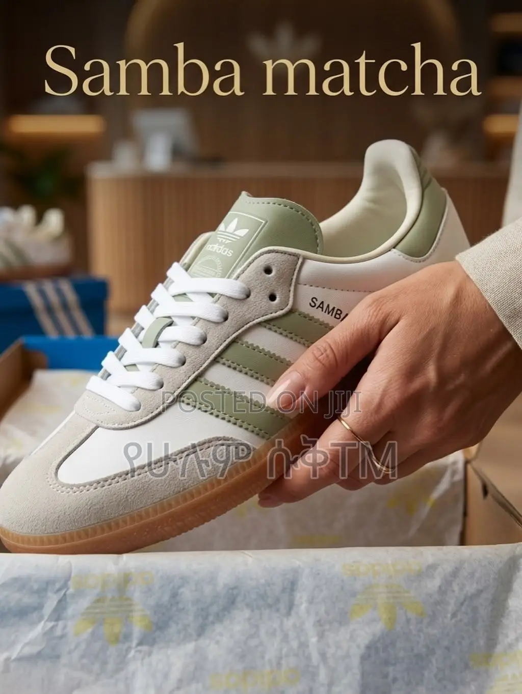 Adidas Samba OG ‘Sage Green/Cream’ WMNS Shoes