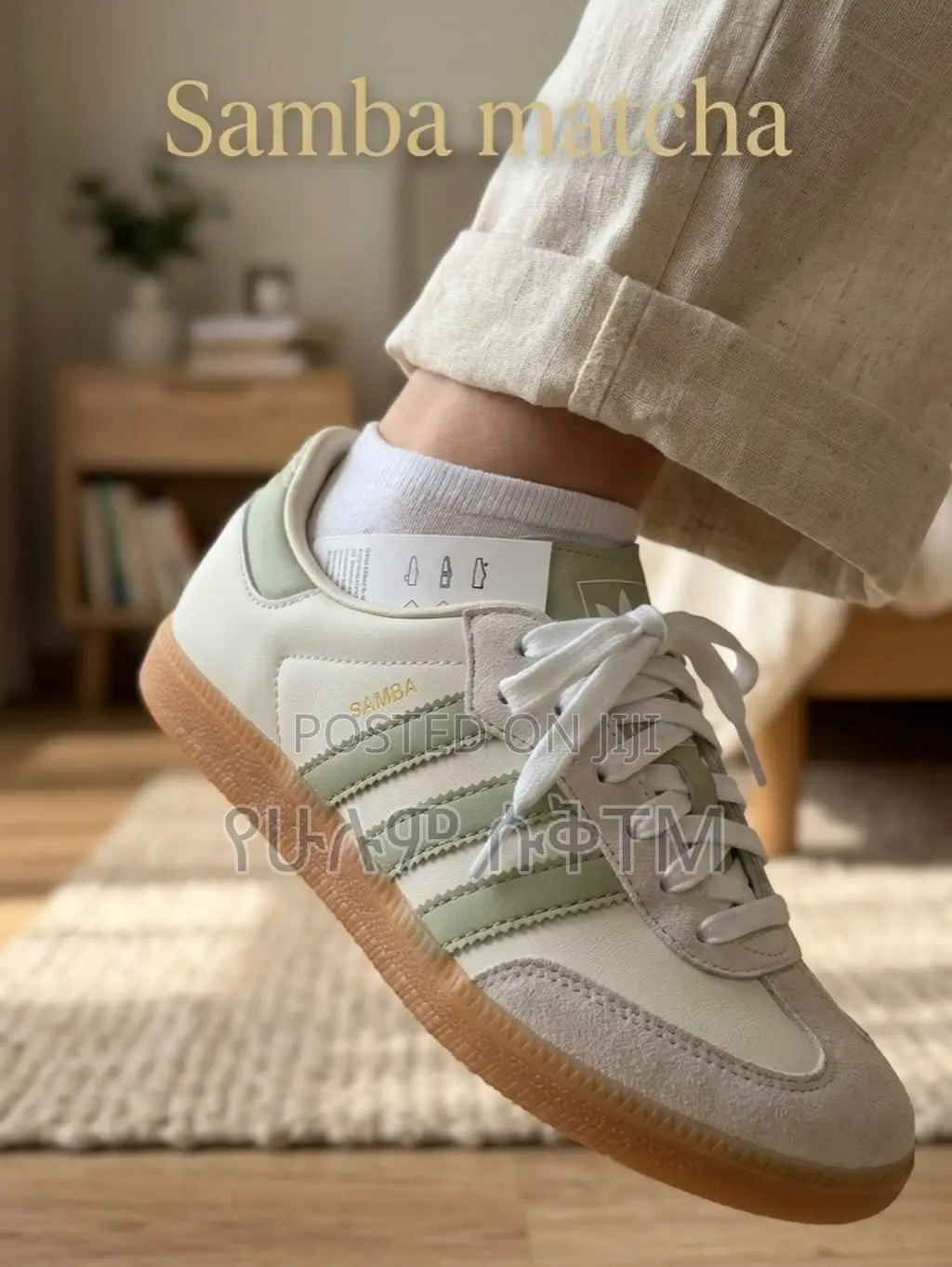 Adidas Samba OG ‘Sage Green/Cream’ WMNS Shoes