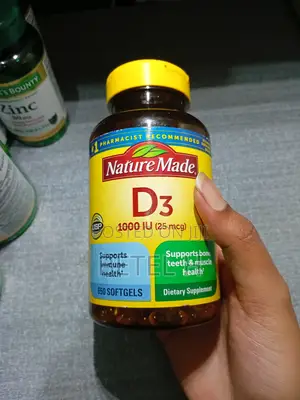 Nature Made Vitamin D3 1000 IU (25 McG) - 650 Softgels