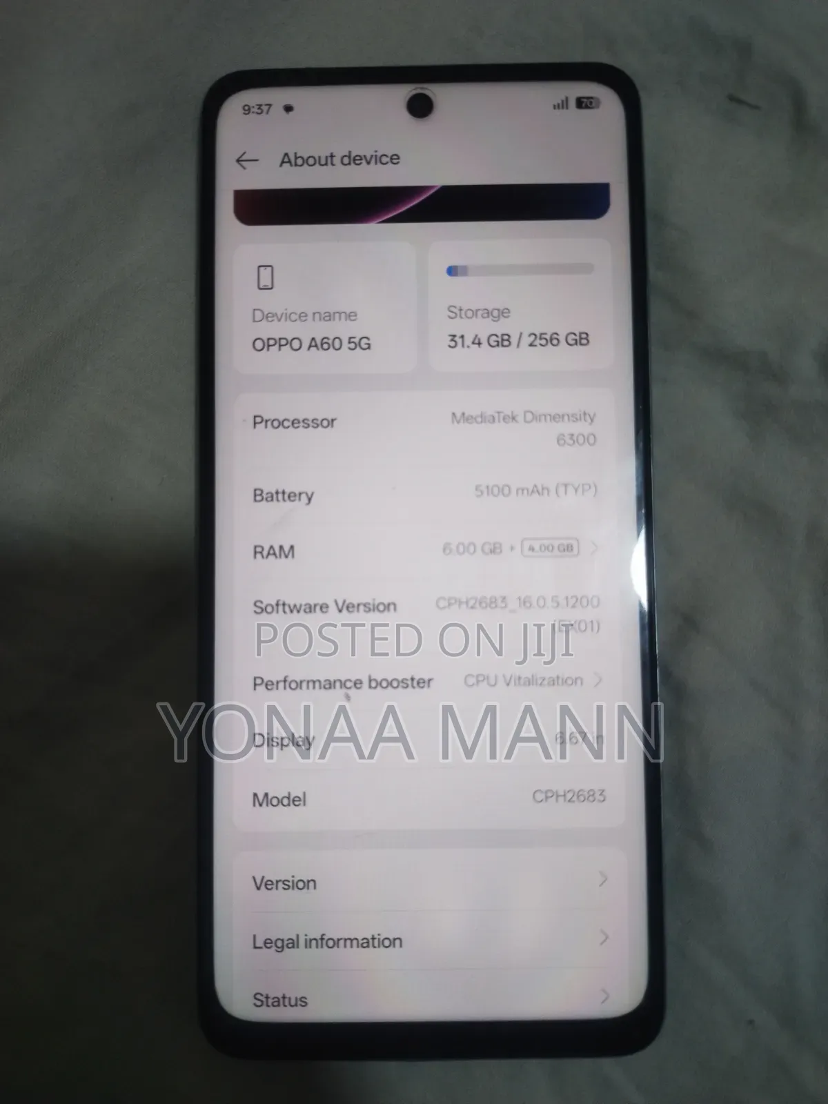 New Oppo A60 256 GB