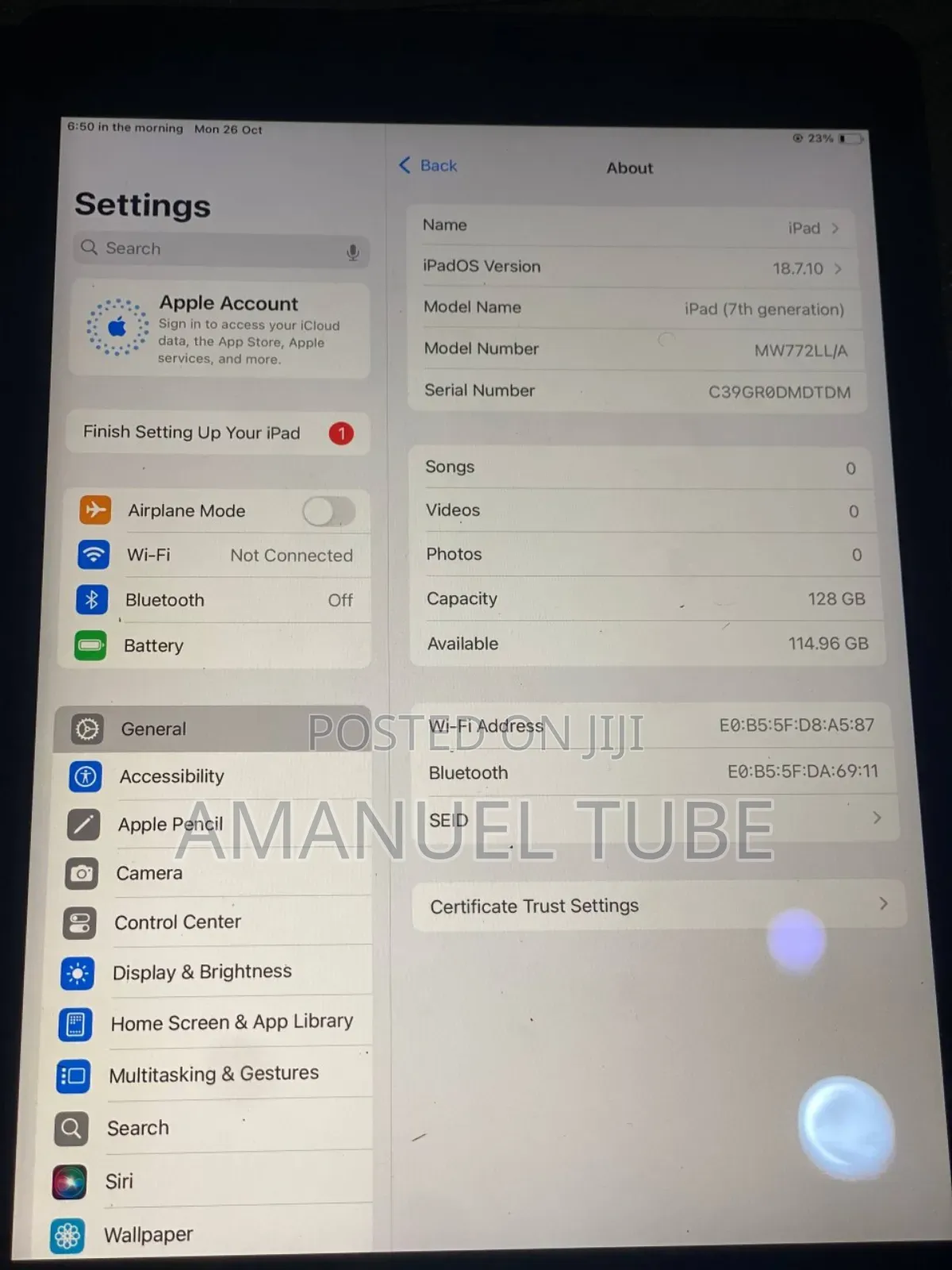 Apple iPad 10.2 (2020) 128 GB Gray