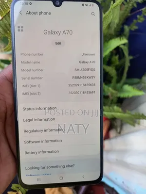 Samsung Galaxy A70 128 GB Blue