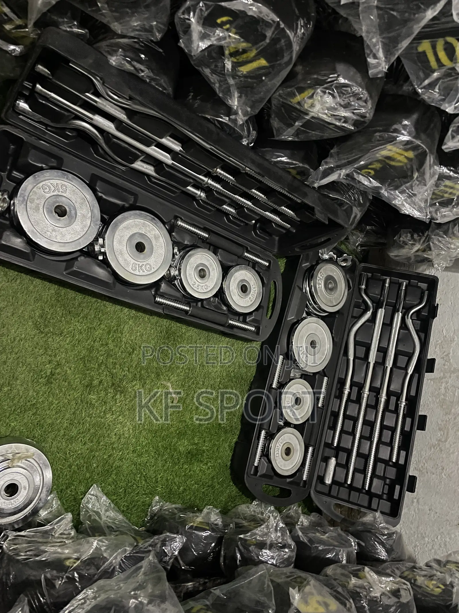 York 55 Kg Adjustable Set( ተገጣጣሚ ዳምፔልና ባርቤል )