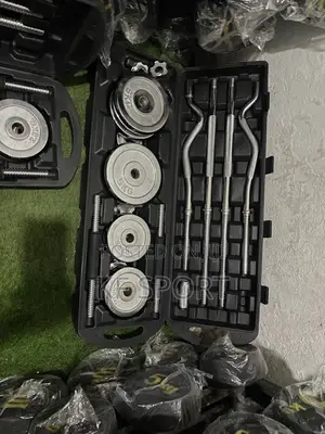York 55 Kg Adjustable Set( ተገጣጣሚ ዳምፔልና ባርቤል )