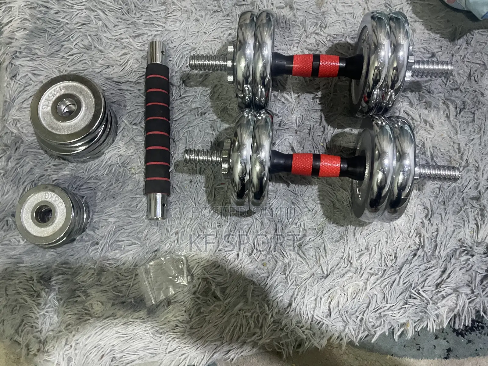 30 Kg Adjt Dumbbell and Barbell Set