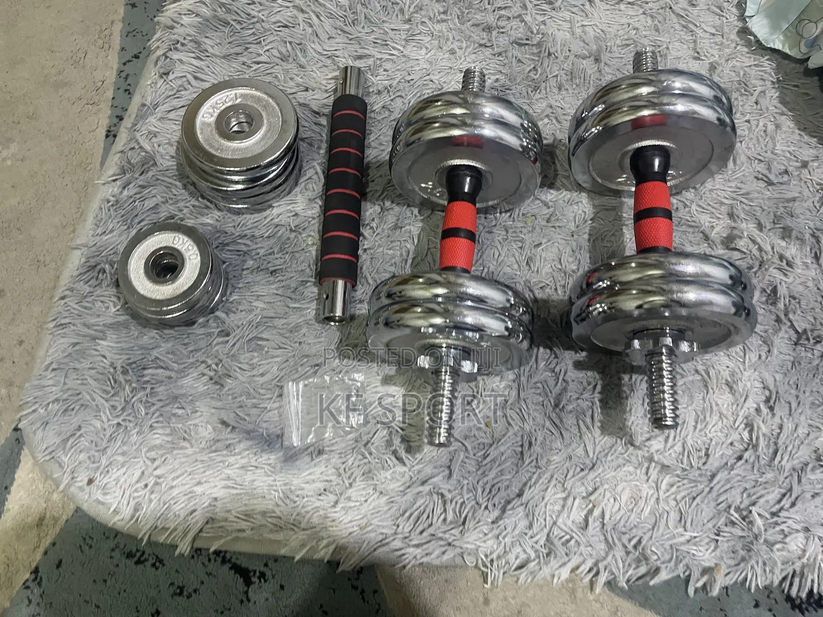 30 Kg Adjt Dumbbell and Barbell Set